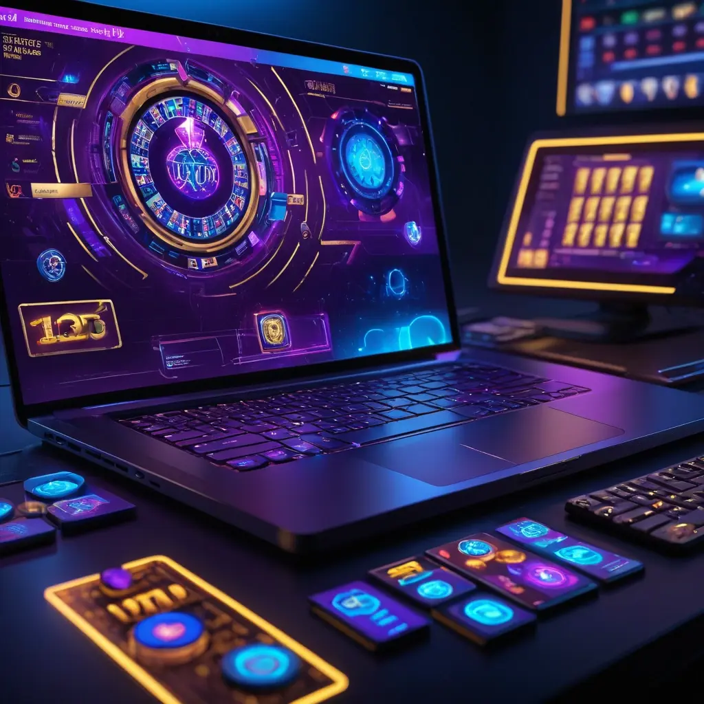 Premium casino marketing dashboard showing analytics and growth metrics